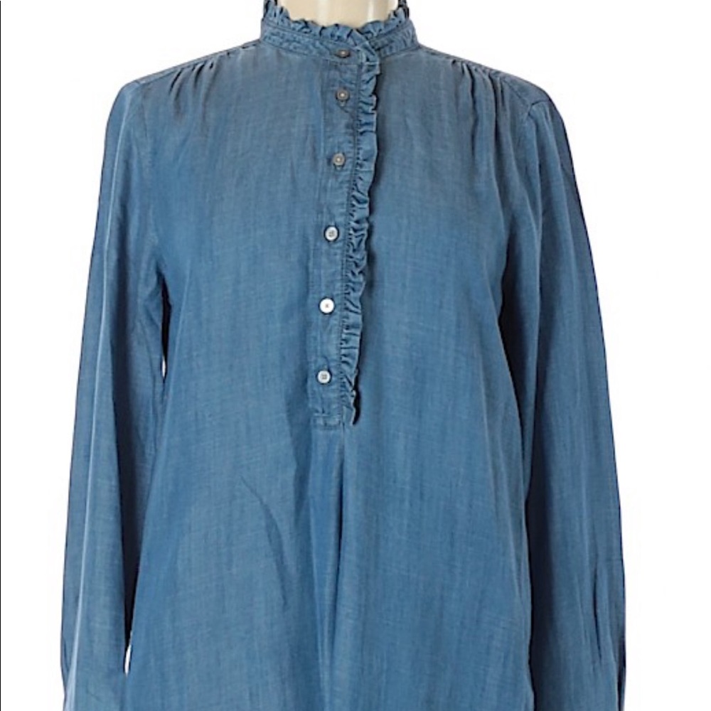 Long sleeve jean dress